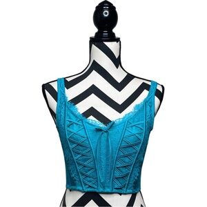 Victoria's Secret Romantic Sz XS/S Lace Trim Corset Top